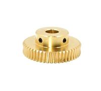 GuidNaurys Engranaje helicoidal de cobre de 0,5 m y 80 T, diámetro de 41,4 mm, módulo de 0,5, piñón helicoidal de turbina de 80 dientes, tornillo M3 Ángulo(8mm bore)