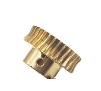 GuidNaurys Engranaje helicoidal de cobre de 60 dientes, 0,5 módulos, 0,8 m, 1 módulo, engranaje de turbina for ingeniería de precisión Ángulo(1M 60T 14mm bore)