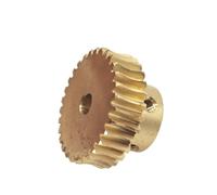GuidNaurys Engranaje helicoidal de turbina de 0,5 m, relación de reducción 1:20, 1:30, 1:40, cobre, módulo 0,5, piñón helicoidal, engranaje de turbina Ángulo(40T 10MM BORE)