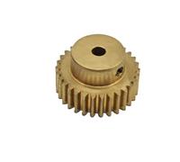 GuidNaurys Engranaje recto de cobre de 52 dientes con paso 0,7 módulo piñón de dientes rectos 37,8mm de diámetro 0,7 M 52T engranaje cilíndrico cremallera(3.17mm bore)
