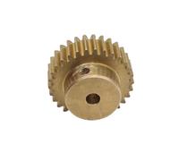 GuidNaurys Latón 0,7 M 77 dientes engranaje cilíndrico 5mm dientes grueso transmisión de potencia controlador 0,7 módulo 77T engranaje recto con paso cremallera(17mm bore)