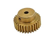GuidNaurys Piñón de cobre de 0,7 M, 44T, 44 dientes, engranaje recto de módulo 0,7 con paso, dientes rectos de 5mm de espesor for una transmisión eficiente cremallera(19mm bore)