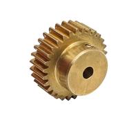 GuidNaurys Piñón de latón de 0,75 M, 38T, engranaje recto de dientes rectos de 30mm de diámetro con engranaje cilíndrico de módulo de paso 0,75 cremallera(11mm bore)