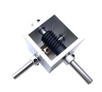 GuidNaurys Reductor de engranajes helicoidales de 1 a 20, eje de 6 mm y 8 mm, conmutador inversor, dispositivo de ángulo de dirección en ángulo recto, autobloqueo Modificar Dirección(6mm shaft)
