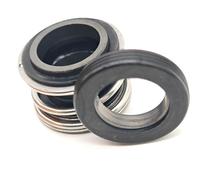 GuidNaurys Sello mecánico del eje de la bomba de agua 109, 18 mm, 25 mm, 30 mm, 35 mm, 45 mm, 50 mm, 60 mm de diámetro interior, sello de fuelle de elastómero NBR de cerámica de carbono Fugas en la he