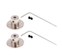 GuidNaurys Soporte de acoplamiento de junta de eje rígido de brida, abrazadera de cuello de eje guía de Motor, conector de Motor de 3mm, 4mm, 5mm y 6mm de diámetro, 2 uds. Conexión de ejes(5mm)