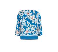 Guido Maria Kretschmer Curvy Blusa 'Rylie' azul real / rojo / offwhite L azul real / rojo / offwhite