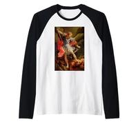Guido Reni Saint Michael Defeating Satan Camiseta Manga Raglan