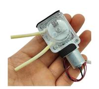 GUIFANG Bomba dosificadora de agua peristáltica pequeña de 3 V, 3,7 V, 5 V CC, microbomba de succión autocebante para líquidos, bomba dosificadora reversible