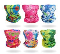 GUIFIER 6 Piezas Bandana Braga UV Escudo Bufanda Bandanas Multicolor Pañuelo Elástico Tubo Turbante Magico,6-in-1 Diadema Bufanda Magica Sombreros para prácticas deportivas,senderismo y motociclismo