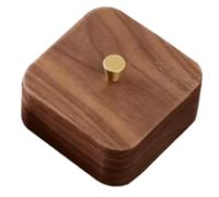 Guihydur Caja para Guardar Palillos de Dientes, Hilo Dental, Hisopos de Algodón, Caja de Madera Maciza, Organizador de Joyas, Multifuncional.