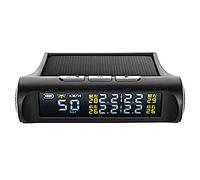 Guihydur X1 Car HUD -Up Display Monitoreo de PresióN de NeumáTicos de Acero DeteccióN de EnergíA Solar Externa TPMS Externo