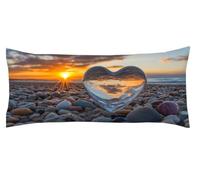 Guijarro Funda Cojin 60 x 180cm Funda Almohada Amar Protector Almohada Cervicales y Cuello Cojines Cama Protector de Almohadas, Embarazada Hombros Cuello Apoyo, para Almohadas de Verano Kl-134
