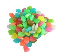 Guijarros de Jardín - 100 Piedras Luminosas Naturales Multicolor | Piedras Decorativas Para Plantas De Interior - Para Acuario Pecera Macetas Manualidades Paisajismo Interior Exterior Río Jardín Patio