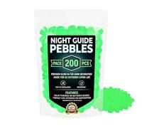 Guijarros Guía Nocturna 200 Piezas Decorativa Piedras Paso