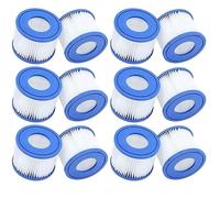 Guijinhao 12 filtros de spa VI, cartuchos de filtro VI para Bestway Miami, Monaco Lay-Z-Spa, Vegas, Palm Springs, filtros inflables para bombas de piscina, sustituye al cartucho original (D2-12)
