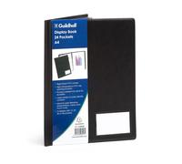 Guildhall CDB24Z - Carpeta de 24 fundas, A4, color negro