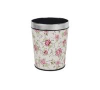 guiling-1986 Cubo de Basura Bote de basura con boca abierta for dormitorio, sala de estar, cocina, oficina Bote de basura impreso con aro de presión 6/13L Papelera Baño(Pequeño)