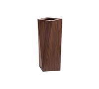 guiling-1986 Cubo de Basura Bote de basura grande de madera for cocina, bote de basura de tiro recto, cesto de papel for desechos for el hogar, la cocina y la oficina Papelera Baño(Dark brown)