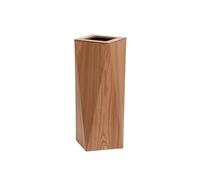 guiling-1986 Cubo de Basura Bote de basura grande de madera for cocina, bote de basura de tiro recto, cesto de papel for desechos for el hogar, la cocina y la oficina Papelera Baño(Light brown)