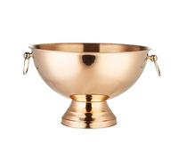 guiling-1986 Cubo de Hielo Cubitera Grande de Acero Inoxidable con Doble asa for Vino, champán, Cerveza, Bares, Discotecas y Fiestas Enfriador de Bebidas y vinos(Rose Gold)