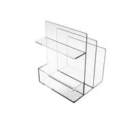 guiling-1986 Estantería Libros Estantería pequeña acrílica Transparente Minimalista, Caja de Almacenamiento for Estudiantes, Suministros Oficina Librería