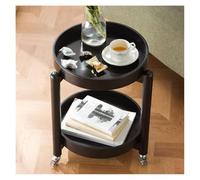 guiling-1986 Mesa De Centro Pequeña Mesa Auxiliar for sofá, Mesa de Centro móvil for el hogar, Dormitorio, balcón, mesita Noche Mesa De Coctel(Negro)