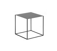 guiling-1986 Mesa De Centro Pequeña Mesa de Centro, Mesa Auxiliar extraíble, pequeña Metal Blanco/Negro, Cuadrada for sofá, aparador for Sala Estar, Noche en Esquina Mesa De Coctel(Negro)