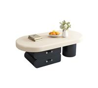 guiling-1986 Mesa De Centro Pequeña Mesa de Centro Minimalista Creativa Moderna for Sala Estar, Mesa té pequeña for el hogar Lujo con Sentido Almacenamiento Premium Mesa De Coctel(100x60x40cm)