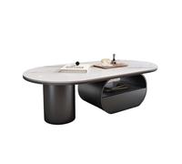 guiling-1986 Mesa De Centro Pequeña Mesa de Centro Minimalista for Sala Estar, diseño Moderno Que Ahorra Espacio, Mesa Sencilla y Elegante for hogares pequeños Mesa De Coctel(120cm)