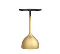 guiling-1986 Mesa De Centro Pequeña Mesas Decorativas De Metal Mesitas Noche for Espacios Reducidos, Dormitorios, Salas Estar, Cafeterías Y Estudio Mesa De Coctel(Gold)