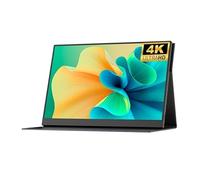 guiling-1986 Monitor portátil para portátil Pantalla Externa portátil IPS 4K HD de 16 Pulgadas con Brillo 400 nits y 100% sRGB Monitor portátil