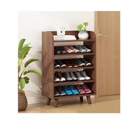 guiling-1986 Mueble Zapatero Organizador de Zapatos Madera 4/5/6 Niveles, estantes Almacenamiento Independientes for Entrada, Estante Organizador Armario Pino Duradero Zapatero pequeño(63x29x99cm)