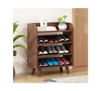 guiling-1986 Mueble Zapatero Organizador de Zapatos Madera 4/5/6 Niveles, estantes Almacenamiento Independientes for Entrada, Estante Organizador Armario Pino Duradero Zapatero pequeño(63x29x80.4cm)