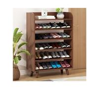 guiling-1986 Mueble Zapatero Organizador de Zapatos Madera 4/5/6 Niveles, estantes Almacenamiento Independientes for Entrada, Estante Organizador Armario Pino Duradero Zapatero pequeño(83x29x116cm)