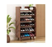 guiling-1986 Mueble Zapatero Organizador de Zapatos Madera 4/5/6 Niveles, estantes Almacenamiento Independientes for Entrada, Estante Organizador Armario Pino Duradero Zapatero pequeño(63x29x116cm)