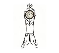 guiling-1986 Reloj de pie Reloj de pie Metal, Granja silenciosa Cuarzo for decoración Entrada Relojes de pie para Sala de Estar