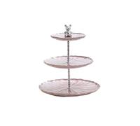 guiling-1986 Soporte de pastel Soporte de pastel varios niveles lujo: perfecto for decorar la mesa for café su sala estar o un plato dulces Posición de postre(Purple,Grande)