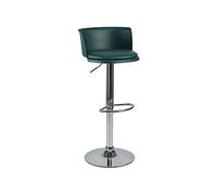 guiling-1986 Taburetes de Bar Silla de Bar de Moda, Silla de Bar giratoria, Taburete de Hierro Simple Moderno, Taburete de Bar Ajustable en Altura con Respaldo Taburetes Altos de Cocina(Green)