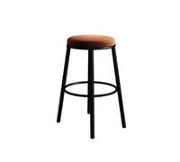 guiling-1986 Taburetes de Bar Silla de Bar Minimalista marrón sin Respaldo, Silla de Bar for Restaurante, Silla de Patas Altas, Taburete de Hierro Forjado. Taburetes Altos de Cocina(XS)