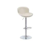 guiling-1986 Taburetes de Bar Taburete Alto de Bar Home Island, Silla Alta for recepción, cajero, Silla de Bar giratoria, Silla de Bar elevable de Lujo Ligera Taburetes Altos de Cocina(Blanco)