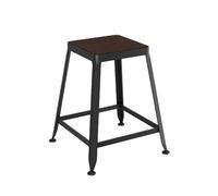guiling-1986 Taburetes de Bar Taburete de Bar pequeño de Hierro sin Respaldo for Restaurante, Taburete Alto de Madera de 45 cm Taburetes Altos de Cocina