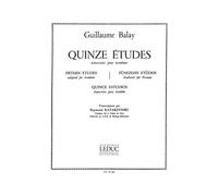 Guillaume balay: 15 etudes (trombone solo)