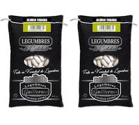 Guillermo | Alubia para fabada - Saco 500 g. | Gourmet | Calidad Extra | Ricas en vitamina B6 | Fuente de proteínas vegetales, hidratos de carbono, minerales y vitaminas (Paquete de 2)