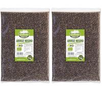 Guillermo | Arroz negro BIO - Bolsa de 1 kg. | 100% ecológico | 20% más rico en fibras y un 30% más rico en proteínas | Aumenta la sensación de saciedad | Ayuda a bajar de peso (Paquete de 2)