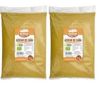 Guillermo | Azúcar de caña BIO - Bolsa 1 kg. | 100% ecológico | Endulzante más saludable | Contiene calcio (Paquete de 2)