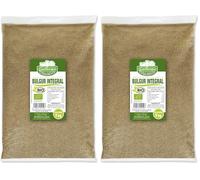 Guillermo | Bulgur integral BIO - Bolsa 1kg. | 100% ecológico | Muy bajo en grasas | Rico en fibra | Buen aliado de nuestra salud (Paquete de 2)