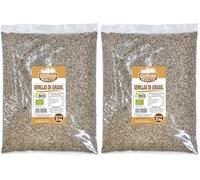 Guillermo | Pipas de girasol BIO peladas - Bolsa 2kg. | Semillas de girasol | 100% ecológicas | Alimento muy completo al ofrecer vitaminas, minerales, fibra, proteína y grasas saludables