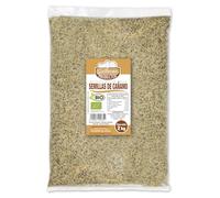 Guillermo | Semillas de cáñamo BIO - Bolsa 2kg. | 100% ecológico | Buen alimento para vegetarianos y veganos | Contribuyen a regular el tránsito intestinal | Aportan ácidos grasos Omega 3 y 6