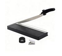 Guillotina de Papel A4 con Cuchilla de Acero | Capacidad para 8 Hojas | Corte por Palanca | Para Papel, Cartulina y Fotos | Cortadora de Precisión(A4)